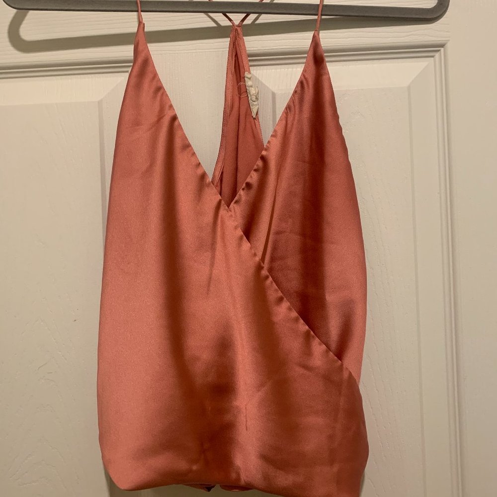 Pink Satin Top Small